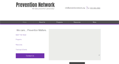 Desktop Screenshot of preventionnetwork.org